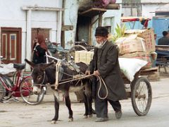 10 Kashgar Old City Street Scene 1993 Old Man With Donkey Cart.jpg